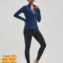 MAGCOMSEN Hiking Leggings Women with 4 Zipper Pockets Water Resistant High Rise Cargo Leggings Outdoor Athletic Pants (Black, S)