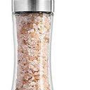 Salt and Pepper Grinder - Black Pepper,Herb Shakers Mill Refillable Manual - Stainless Steel Lid - Adjustable Coarseness - Glass Material- Fits in Home,Kitchen,Barbecue (color BB)