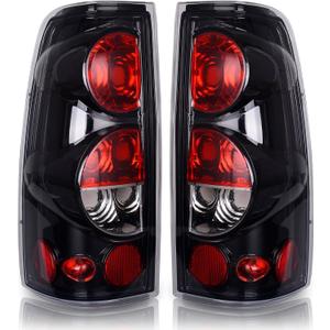 AUTOSAVER88 Tail Lights Assembly Compatible with 1999-2002 Chevy Silverado 1500 2500, 1999-2002 GMC Sierra 1500, and 2001-2002 GMC Sierra 2500, Clear Lens