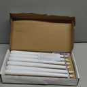 Homemory 12 Pcs Flameless Taper Candles with Remote Timer Dimmer, 11 inches White LED Taper Candles, Plastic Battery Operated Candlesticks with Flickering Flame for Halloween Christmas Wedding Party