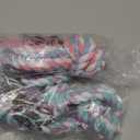 XIGOU Dog Rope Toy, 2 Pcs Indestructible Dogs Toys, Dog Chew Toys for Aggressive Chewers, Tough Puppy Teething Chew Toys for Boredom, Dental Cleaning Tug of War Dog Toy, Great for Small to Large Breed (Pink & Purple)