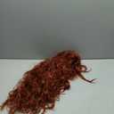 ELESTY Glueless Synthetic Lace Front Wig Copper Red Long Natural Wavy Free Part Lace Wigs Heat Resistant Synthetic Hair Wig for Women 24Inch