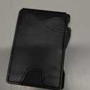 typecase Tactical Wallet for Men Card Holder: Pop Up Card Case, Genuine Leather, Smart, RFID Blocking, Slim, Minimalist, Thin, Front Pocket - 9-13 Card Capacitiy, ID Window, Money Clip (Black)