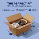 BOX USA Small Shipping Boxes 10"L x 10"W x 6"H (25-Pack) - Small Corrugated Cardboard Packaging Boxes for Shipping, Packing, Moving, and Storage at Home, Office, or Business