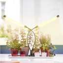 Bseah Grow Light Plant Light Indoor Plants, Full Spectrum Clip Plant Lamp, 10-Level Dimmable, Auto ON & Off Timer (2 Pack)