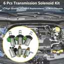 SecosAutoparts 4F27E Transmission Solenoid Kit Fit for Mazda 2 3 5 6 CX-7 MPV 2002-2012 Replace# 48420K-R FN4A-EL ONLY Fit for Mazda 4F27-E 4 Speed Automatic Transmission