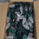 Brightown C9 Christmas String Lights, Commercia Led Outdoor Christmas Lights with 100 Strawberry C9 Bulbs, Waterproof Extendable UL Certified for Party Holiday Wedding Indoor Outdoor Xmas Decor (C9 Warm White)