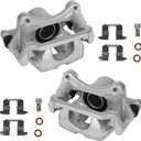 KUSATEC 19B3351 19B3350 Disc Brake Caliper Assembly with Bracket fit for Toyota Highlander 2008-2013; Rear Driver and Passenger Side