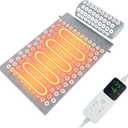 AICNLY Acupuncture Heating Mat  Acupressure & Heat Therapy Pad for Back Pain Relief, Muscle Relaxation, Stress Reduction & Improved Circulation