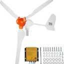 VEVOR 800W Wind Turbine Generator Kit, 12V 3-Blade Power Generator With MPPT Controller, Adjustable Windward Direction & 2.5m/s Start Speed, for Home, Farm, RVs, Boats