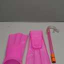 Speedo Aqua Quest Swim Mask, Snorkel & Fins Set (Large/X-Large, Pink Frost)