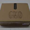 V-HANVER 360 Rotating Makeup Organizer Perfume Organizer White Cosmetic Storage Display Case Large Capacity Acrylic Beauty Holder Adjustable Partition Height for Bedroom Dresser or Bathroom Vanity