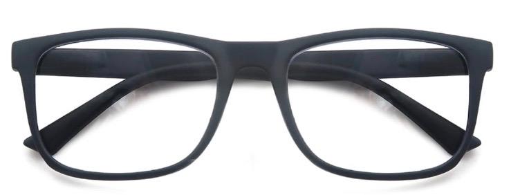 OLOMEE Reading Glasses 2.00 Oversized Large Square Men Readers, Lightweight Cheaters Glasses W/Comfortable Spring Hinges Black