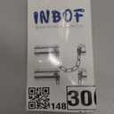 INBOF 2 Pack Door Chain Lock, Stainless Steel Chain Locks for Inside Door, Premium Thickened with 12 Screws