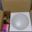 1 Pack Battery Operated Pendant Light, Rechargeable ceiling Light With 10000mAh Detachable Magnetic Bulb, wireless chandelier with remote, RGB Dimmable hanging light fixtures for Kitchen Island Decor (White-7.6inch)