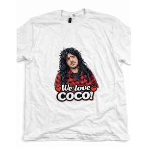 We love Coco White T-shirt, Size XL