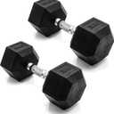 CAP Barbell Coated Dumbbell Weight | Multiple Options Pairs & Sets (30 lb - Each)