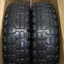 12'' Flat Free Tires Rubber Replacement Solid Tire and Wheel Assemblies for Hand Trucks Garden Cart Wheelbarrow - 3.5Wide Polyurethane Tires 2.1 Hub with 5/8 Inch Axle Borehole Silver