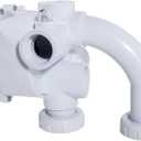 261152 2-Inch Threaded Multiport Valve for FNS, FNS Plus, Nautilus, Nautilus Plus Pool and Spa D.E. Filter Replacement Part Rebuid Kit, 7.5" Centerline, White
