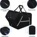 Infant Car Seat Travel Bag for Airplane Compatible with All Nuna Pipa Car Seat and Base,Chicco KeyFit 30 and Base, Padded Car Seat Bags for Air Travel,Car Seat Gate Check Bag with Side Pocket, Black