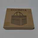 Coobiiya Lunch Box for Men Expandable Lunch Bag, 23L Large Cooler Lunch Box, Insulated Lunch Bag for Work/Adult with 4 Ice Packs&2 Snack Bags Double Deck Leakproof Heavy Duty bags for Women- Black