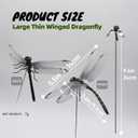 2026 New Dragon Fly Clips for Bugs Repellent, 3D Artificial Dragonfly Hat Clip, Dragonfly Garden Decor (10PCS) (10, Black)