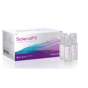 ScleralFil Preservative Free Saline Solution for Scleral Lenses, Buffered Isotonic Rinsing & Insertion Solution for Soft and Rigid Gas Permeable Contacts, Single-Use Vials, 30 Count