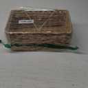 Rectangular Natural Rattan Tissue Box Cover, Hand Woven Wicker Holder for Facial Tissues, Wicker Tissue Holder Ideal for Bathroom Living Room, Tissue Holders Decorative for Kitchen Office and Desk (Rectangle)