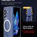 for Samsung Galaxy Z Fold 7 Case Magnetic, Z Fold 7 Case [Compatible with MagSafe], Transparent Ultra-Slim Fit Shockproof Anti Yellowing Phone Cover for Samsung ZFold7, Clear