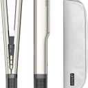 IG INGLAM Air Straightener, Style From Wet Hair, 2.2" Dryer Straightener, 200M Negative Ionic, One-Step Air Straight for Medium and Long Hair (14"-30"), Champagne Silver