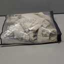 Jinchan Belrose Linen Floral Cafe Curtains 45 Inch Length Embroidered Farmhouse Curtains for Kitchen Bedroom Bathroom Small Windows Curtain Set Light Filtering 2 Panels Sage Green