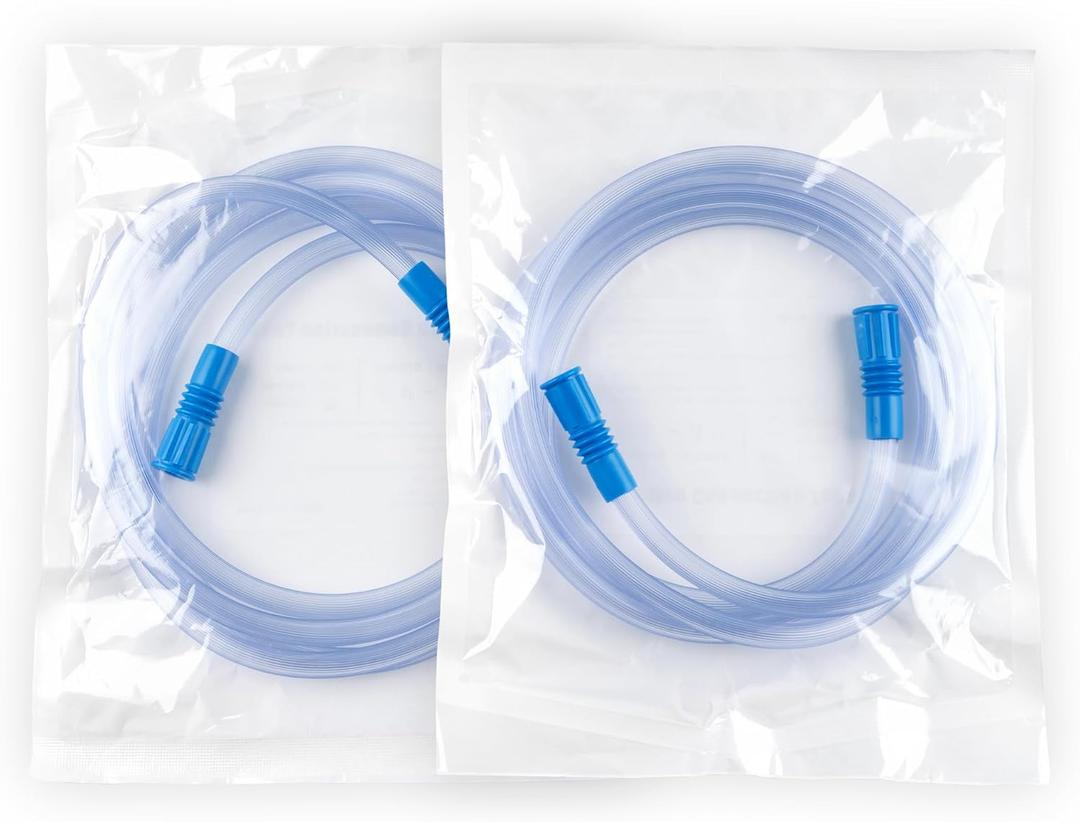 2 Pcs Extended Suction Connection Tube, 6.5 Feet - Flexible & Durable, Compatible with Various Devices