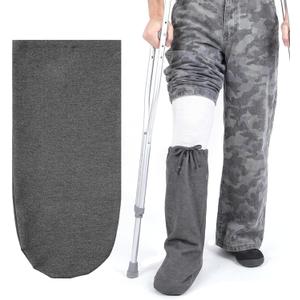 Cast Sock Cover for Foot Cast Cover with Adjustable Drawstring for Men and Women (Gray)