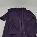 Le Bos Women's Plus Size FORTUNY Trim Long Jacket Pant Set, Eggplant, 24W