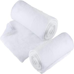 PREXTEX 2 Pack Fake Snow Blanket Rolls - 94.5" x 31.5" Artificial Snow Blanket for Christmas Village Houses - Soft White Christmas Backdrops for Photography, Winter Wonderland Decorations, Tree Skirts