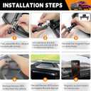 8Screen Dashboard Phone Holder Compatible with 2023-2026 Ford Super Duty XL F250 F350 F450 Center Console Organizer Dash Tray Phone Mount for 2024 Super Duty Accessories(F250-450 2023-2026)