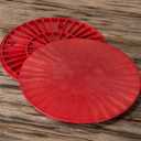 Speedball 12 Inch Round Universal Pottery Wheel Bat, Red, for Ceramics and Clay Work