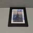 Frame Amo 5x7 Black Picture Frame with 3.5x5.5 White Mat Opening for 4x6 Image, 1 Inch Border, Acrylic Face, for Wall or Table