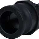 2 pcs Camlock Fittings Poly (1-1/2" Type F) Standard Camlock Couplings, Male Adapter x Male Thread Camlock Fittings Polypropylene Cam Groove Fitting (1-1/2")