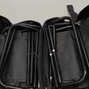 2 Pack 13 inch Folding Stool Portable Camping Chairs with Carry Bag for Outdoor Mountaineering Fishing Hiking Hunting Foot Stool Mini Travel Chair (Black Large)