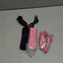 ZeroStory 2 Packs Wireless Controller and Nunchuck for Wii and Wii U Console, Gamepad with Silicone Case and Wrist Strap (Black and Pink)