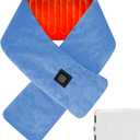 ROWARMSEY Neck Heating Pad Cordless with 5000mAh Power Bank,Neck Warmer for Pain Relief & Stiffness, Heated Neck Wrap with 3 Temperature Settings, Machine Washable & Portable (Sky Blue)