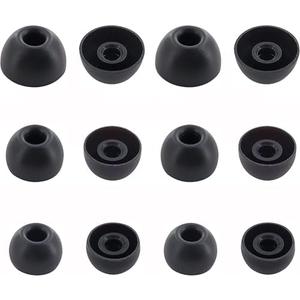 Replacement Earbuds Tips Silicone Ear Tips for JBL Tune 230NC TWS/Tune 125TWS /Tune 130NC TWS/Vibe 200TWS / Free X,Fit in Case, Buds Tips,6 Pairs S/M/L 3 Size,Black713