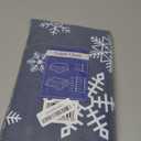 CAROMIO Christmas Tablecloth, Christmas Table Cloths Rectangle 60 x 120, Xmas Winter Tablecloth Blue Snowflakes Outdoor Christmas Decorations Table Cover for Dinner Dining Room Picnic Party