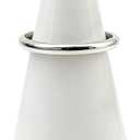 Natural Marble Ring Tower Cone Holder for Engagement Wedding Rings Jewelry Display Stand Room Decor Carrara White