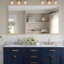 NeuType Large Full Length Mirror 59"x36" Bedroom Mirror Aluminum Alloy Frame Floor Mirror Wall-Mounted Mirror for Living Room, Bedroom, Hanging or Leaning Against Wall, Golden