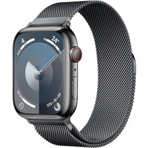 Original Stainless Steel Milanese Loop Compatible with Apple Watch Band 38mm 40mm 41mm 42mm 44mm 45mm 46mm 49mm, Magnetic Clasp Band for iWatch Series 11 10 9 8 7 6 5 4, SE 3 2 1 Ultra3 2, Women & Men (Spacy Gray)