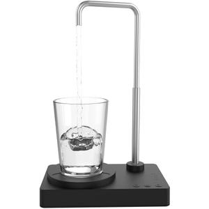 Desktop Water Dispenser 5 Gallon Mini Countertop Water Bottle Pump Portable Water Jug Dispenser Smart USB Rechargeable Water Dispenser Bottom Load for Home Office Camping Outdoor Travel (Black)