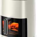 Air Fryer, 6QT Square Airfryer with Visual Window, 400°F Fast Heating Air Fryers Oven with Timer, Auto-Off, Non Toxic & Non Stick, Multiple 12 Modes for Roast, Bake, Dehydrate, Fry, Reheat