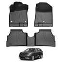 Falafa Floor Mats Fit for 2019-2022 Kia NIRO EV(NOT for HEV & PHEV), TPE All Weather Protection Floor Liners 1st & 2nd Row NIRO EV 2019 2020 2021 2022 Car Mats Accessories, Black